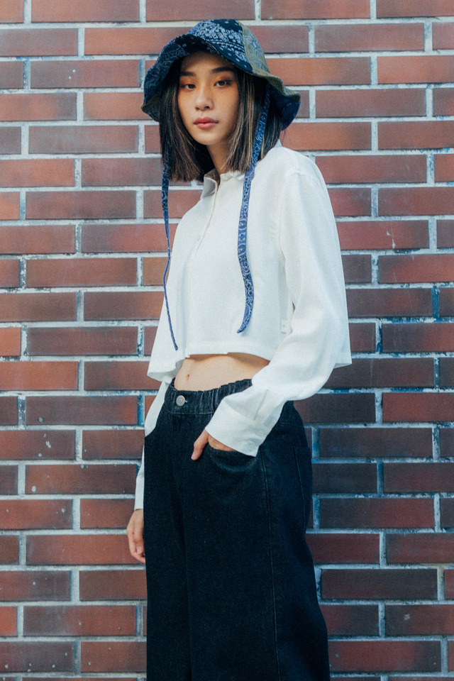 SMG WMNS Crop LS Shirt