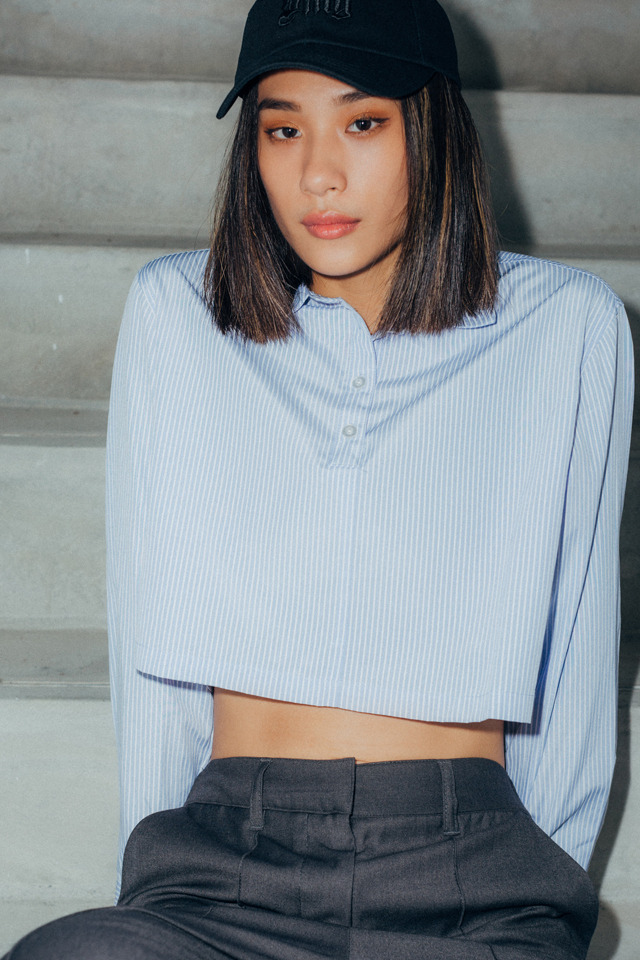 SMG WMNS Crop LS Shirt
