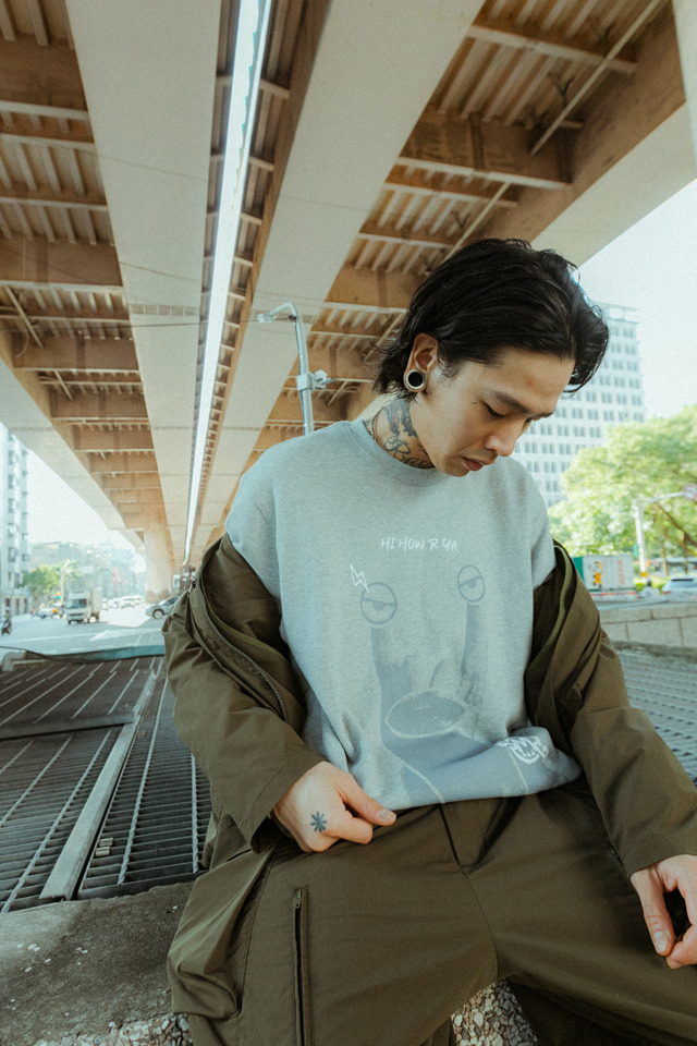 SMG ARMY 穿搭特輯/2022 FW - How r ya Sweatshirt(Olive/Grey)