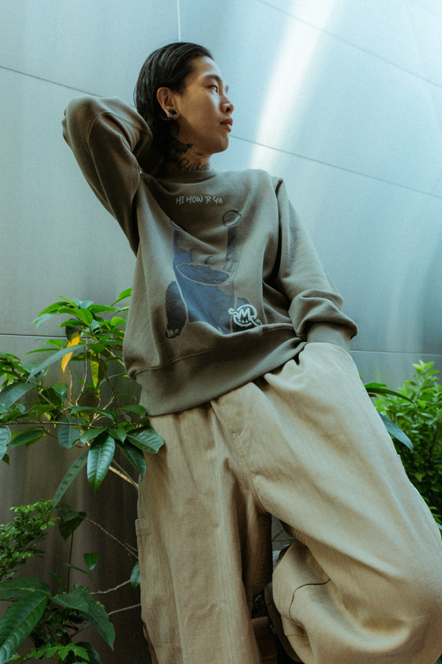 SMG ARMY 穿搭特輯/2022 FW - How r ya Sweatshirt(Olive/Grey)
