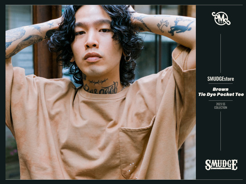 SMG ARMY 穿搭特輯/2023 SS - Brown Tie Dye Pocket Tee