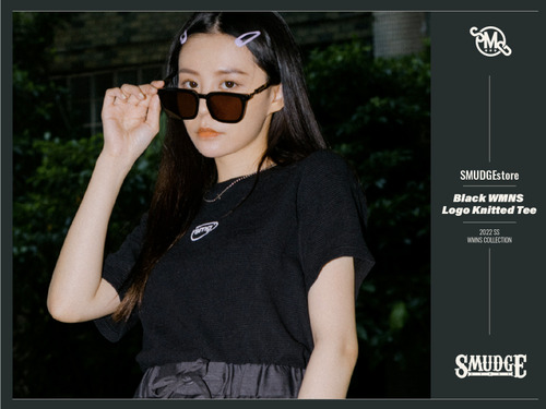 SMG ARMY 穿搭特輯/2022 SS - Black WMNS Logo Knitted Tee