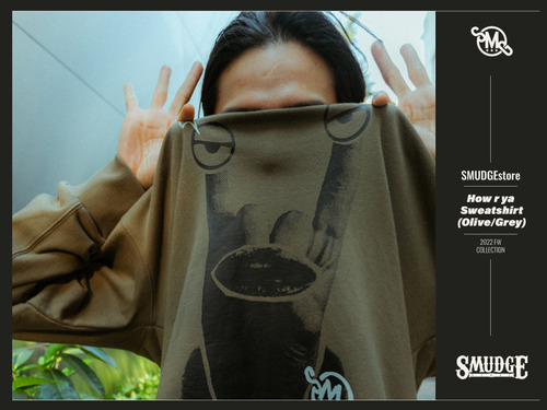 SMG ARMY 穿搭特輯/2022 FW - How r ya Sweatshirt(Olive/Grey)