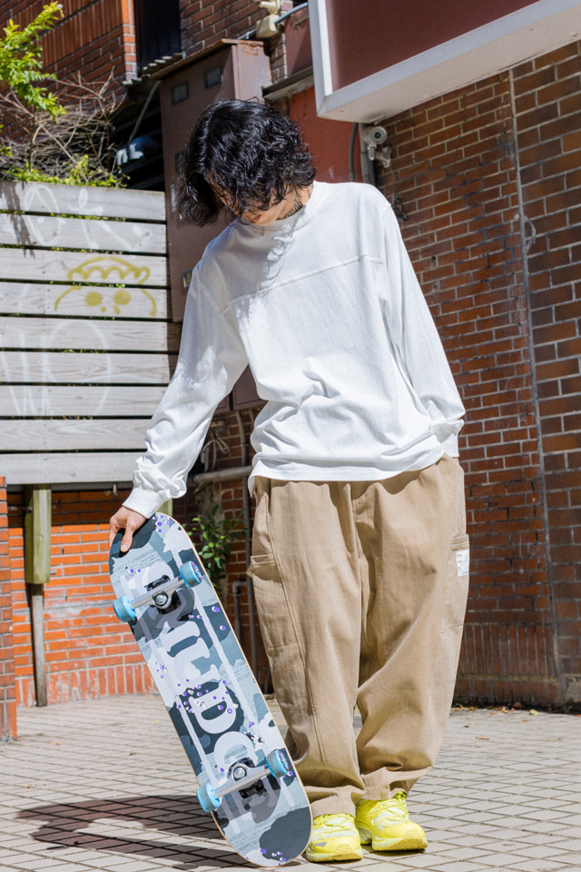 SMG ARMY 穿搭特輯/2023 SS - WMNS Acid Wash Denim Bike Shorts