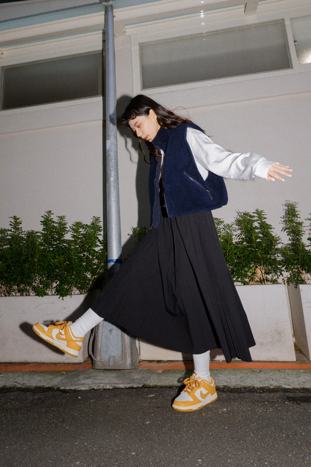 SMG ARMY 穿搭特輯/2023 SS - WMNS Pleated Skirts(Black/Khaki)