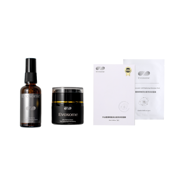 肌源煥采外泌體特潤修護禮盒+傳明酸美白提亮保濕面膜