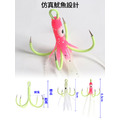 夜光魷魚四本鉤 章魚鉤四爪鉤(盒裝 6入)