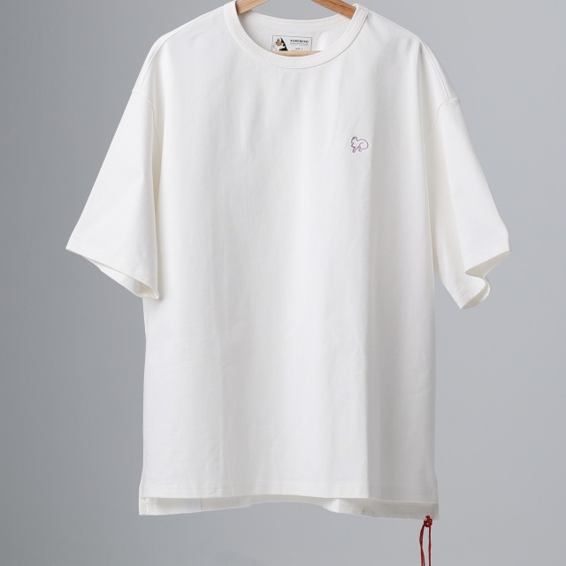 [KRNK]六本針寬版重磅刺繡貓Tee｜三色展開