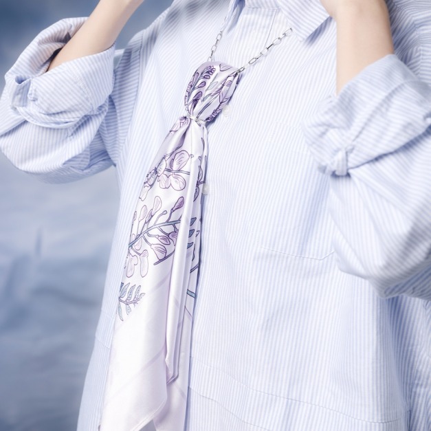 K.Wisteria｜紫藤之跡方巾