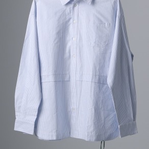 [KRNK]Oxford Striped Oversized Shirt
