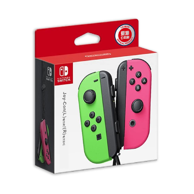 NS Joy-Con (L)/(R) 控制器組 電光綠／電光粉紅