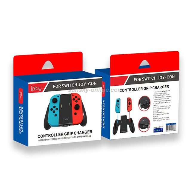 NS 副廠 Joy-Con 無線控制器專用充電握把 （iplay）
