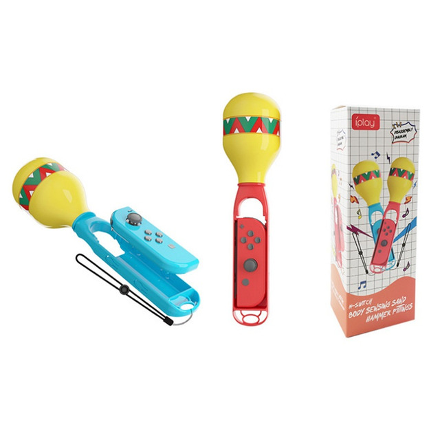 NS 副廠 Joy-Con (L)/(R) 控制器專用沙槌 iplay