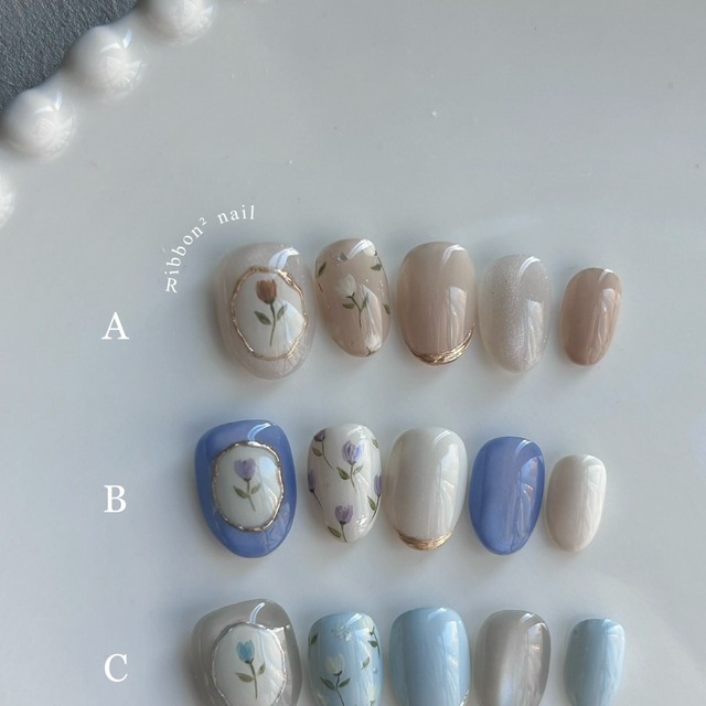 ꒰ 花影信箋 ꒱  // 預購 純手工穿戴甲 Ribbon²