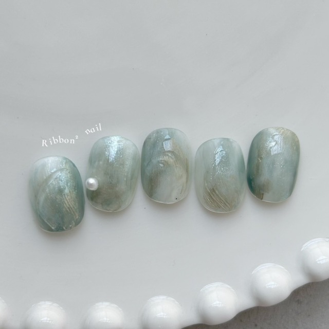 ꒰ 人魚之境 ꒱  // 預購 純手工穿戴甲 Ribbon²