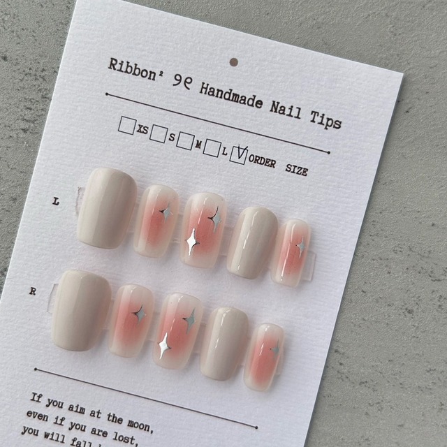 ꒰ 星芒腮紅 ꒱  // 預購 純手工穿戴甲 Ribbon²