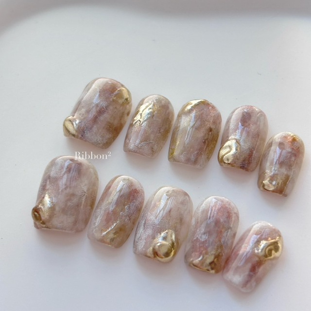 ꒰ 流光雲石 ꒱  // 預購 純手工穿戴甲 Ribbon²