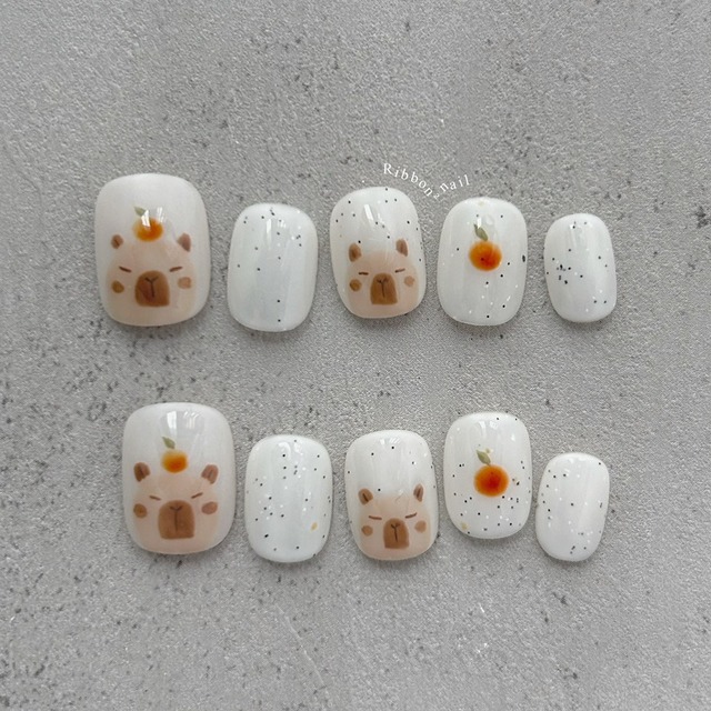 ꒰ 水豚日常 ꒱  // 預購 純手工穿戴甲 Ribbon²