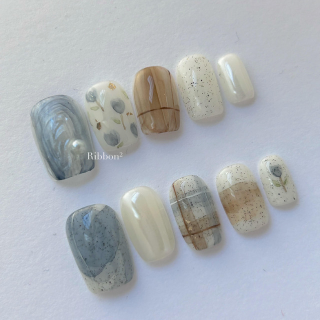 ꒰ 水彩調色盤2 ꒱  // 預購 純手工穿戴甲 Ribbon²