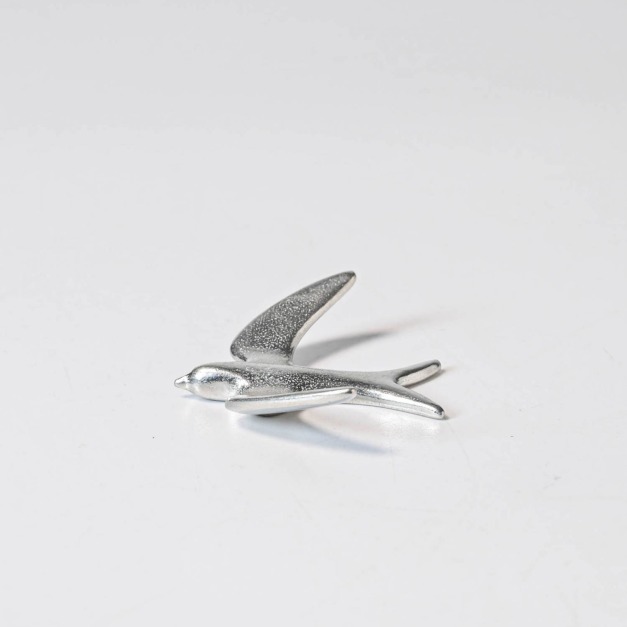 【現貨｜日本製】燕三條 Bird Things 燕子造型金屬筷架｜質感銀