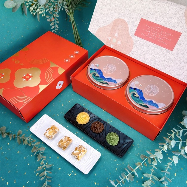 杏仁千層酥+曲奇餅乾-雙鐵盒-圓滿禮盒