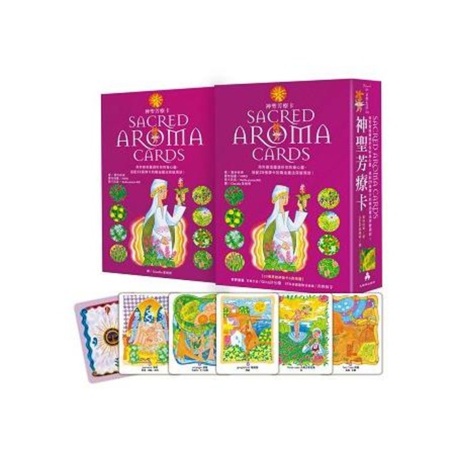 神聖芳療卡Sacred Aroma Cards：用芳香塔羅透析你的身心靈，搭配29張牌卡的精油魔法突破現狀！（立體書盒，附牌卡