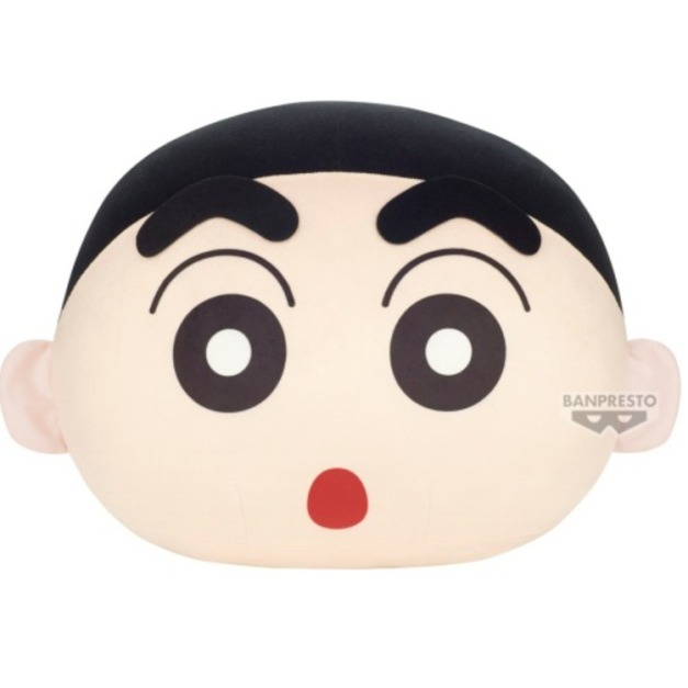 【全新現貨】BANPRESTO 代理版 蠟筆小新 絨毛玩偶 圓形絨毛玩偶 小新 景品