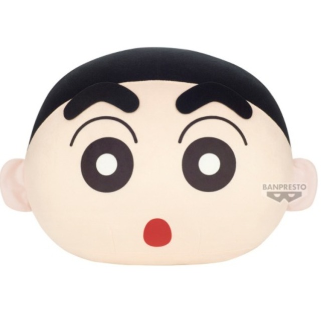 【全新現貨】BANPRESTO 代理版 蠟筆小新 絨毛玩偶 圓形絨毛玩偶 小新 景品