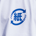 印有日本リサイクルマークの紙マーク的白色T-shirt
