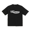 印有rider-triangle騎士風格的黑色T-shirt