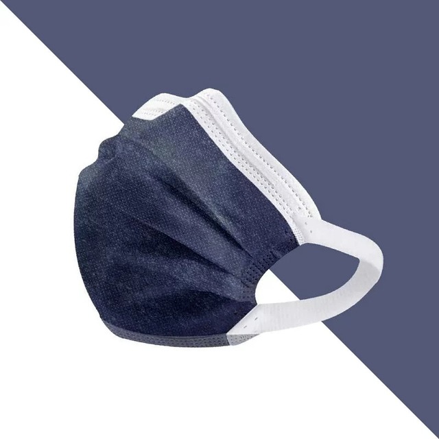 海韻藍︱50入︱MIT 雙鋼印二段式寬耳帶口