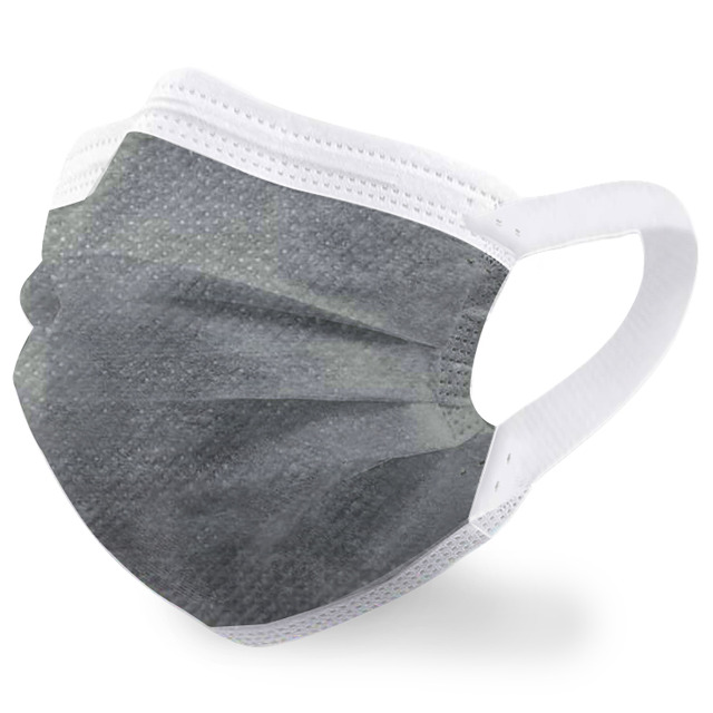 炭岩灰︱50入︱MIT 雙鋼印二段式寬耳帶口