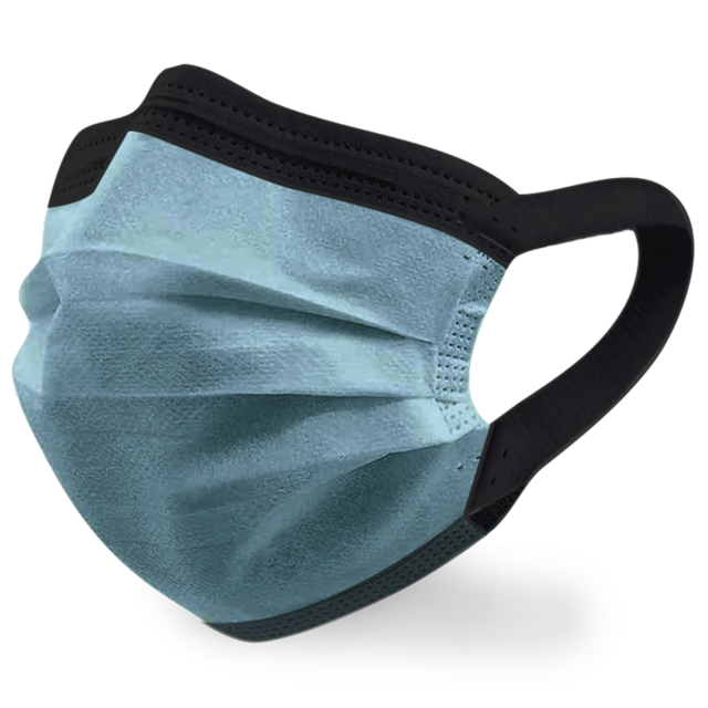 魔鬼藍｜50入｜MIT 雙鋼印二段式寬耳帶口罩