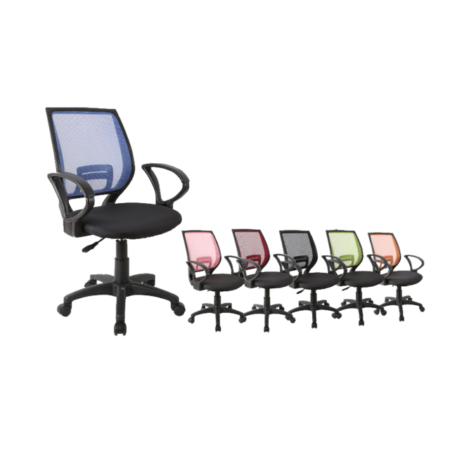 《DFhouse》梅斯特防潑水透氣網布電腦椅(附扶手)(6色)