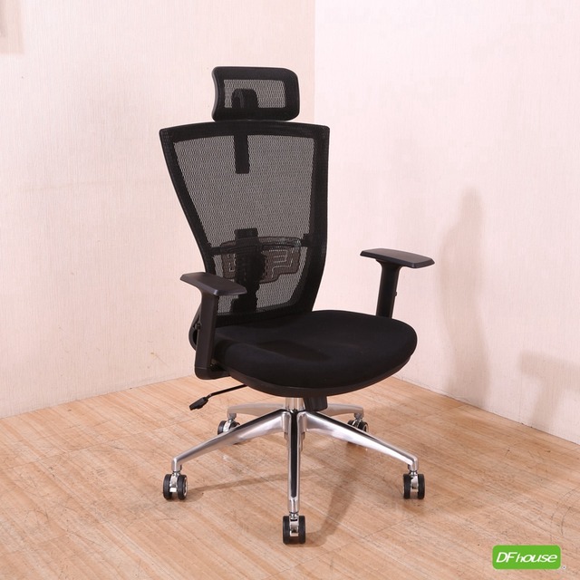 《DFhouse》帕塞克電腦辦公椅(全配)(鋁合金腳)(黑色)