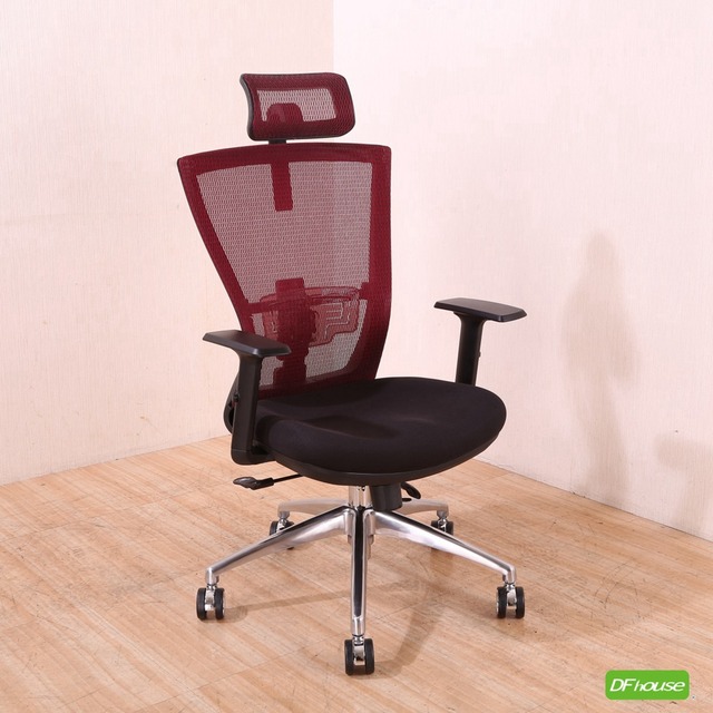 《DFhouse》帕塞克電腦辦公椅(全配)(鋁合金腳)(紅色)