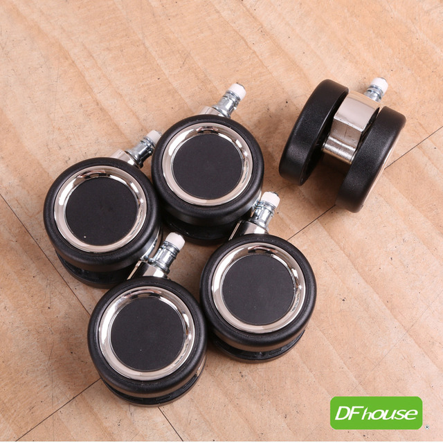 《DFhouse》靜音PU滾輪辦公椅輪-加大(1組5入)