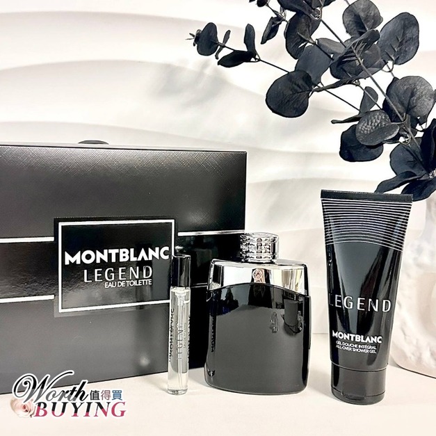 MONTBLANC 萬寶龍 傳奇經典男性淡香水禮盒(淡香水100ML+淡香水7.5ML+沐浴精100ML)