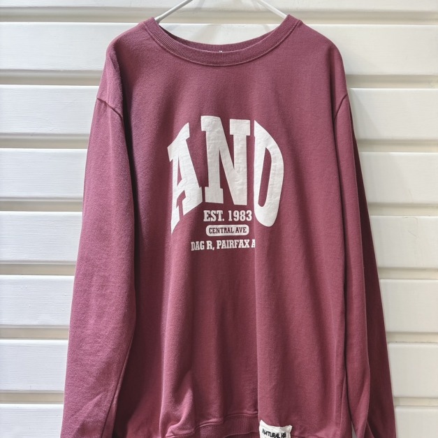 AND袖補丁大學Ｔ