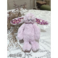 Jellycat粉紅兔兔鑰匙圈