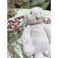 Jellycat粉紅兔兔鑰匙圈-1