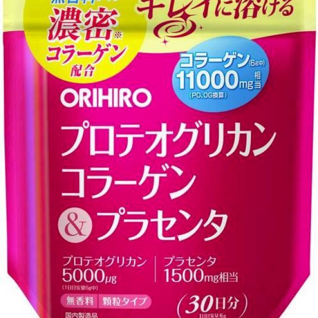 ORIHIRO 蛋白聚糖+膠原蛋白+胎盤素 30日 美容養顏