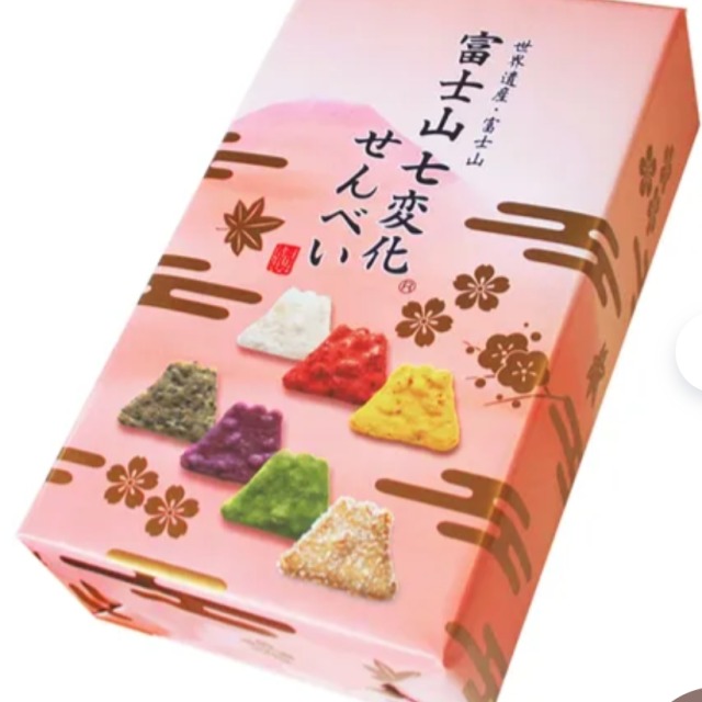 富士山七変化煎餅ギフト箱（7枚×8袋）