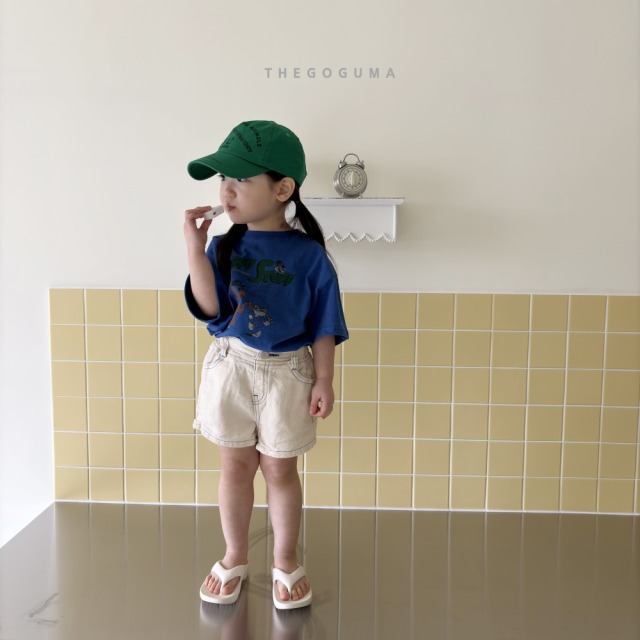 [85-142cm] 復古美式卡通塗鴉印花短袖T恤 #Lepus天兔座