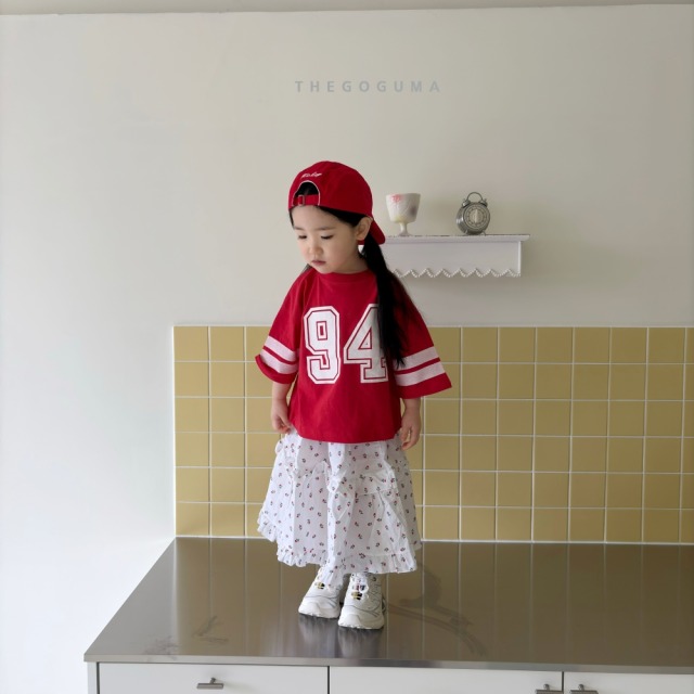 [85-142cm] 運動學院風大數字印花短袖T恤 #Lepus天兔座