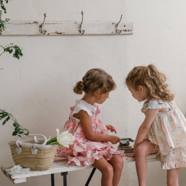 [80-135cm] 碎花拼貼荷葉邊蛋糕短褲 #Lyra天琴座