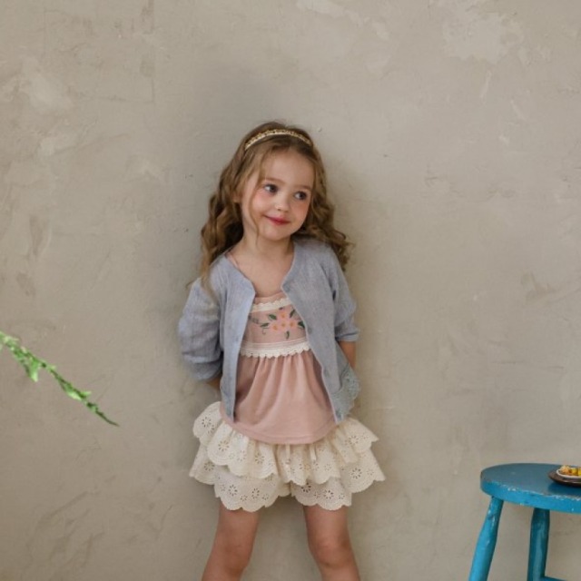 [80-135cm] 鏤空蕾絲針織薄外套 #Lyra天琴座