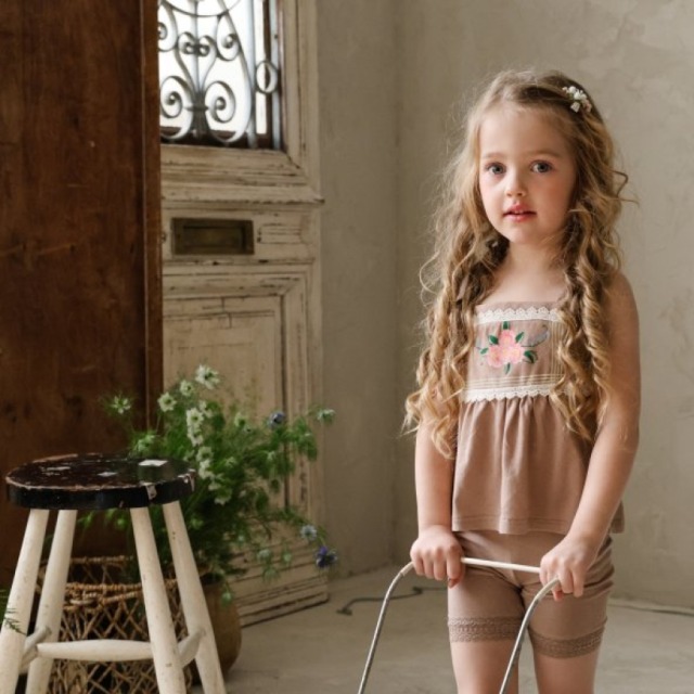 [80-135cm] 蕾絲花邊貼身休閒短褲 #Lyra天琴座