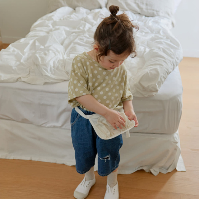 [70-115cm] 俏皮波點滿印透氣短袖T恤 #Horologium時鐘座