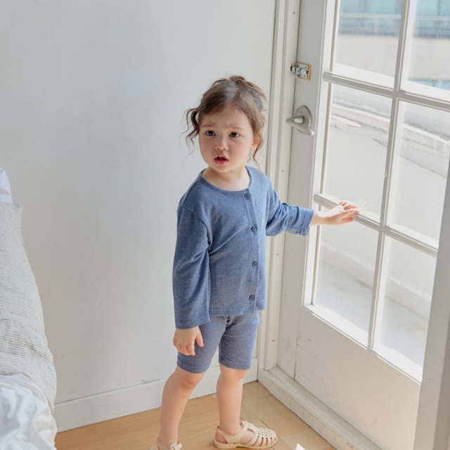 [70-115cm] 舒適修身坑條彈性五分短褲 #Horologium時鐘座